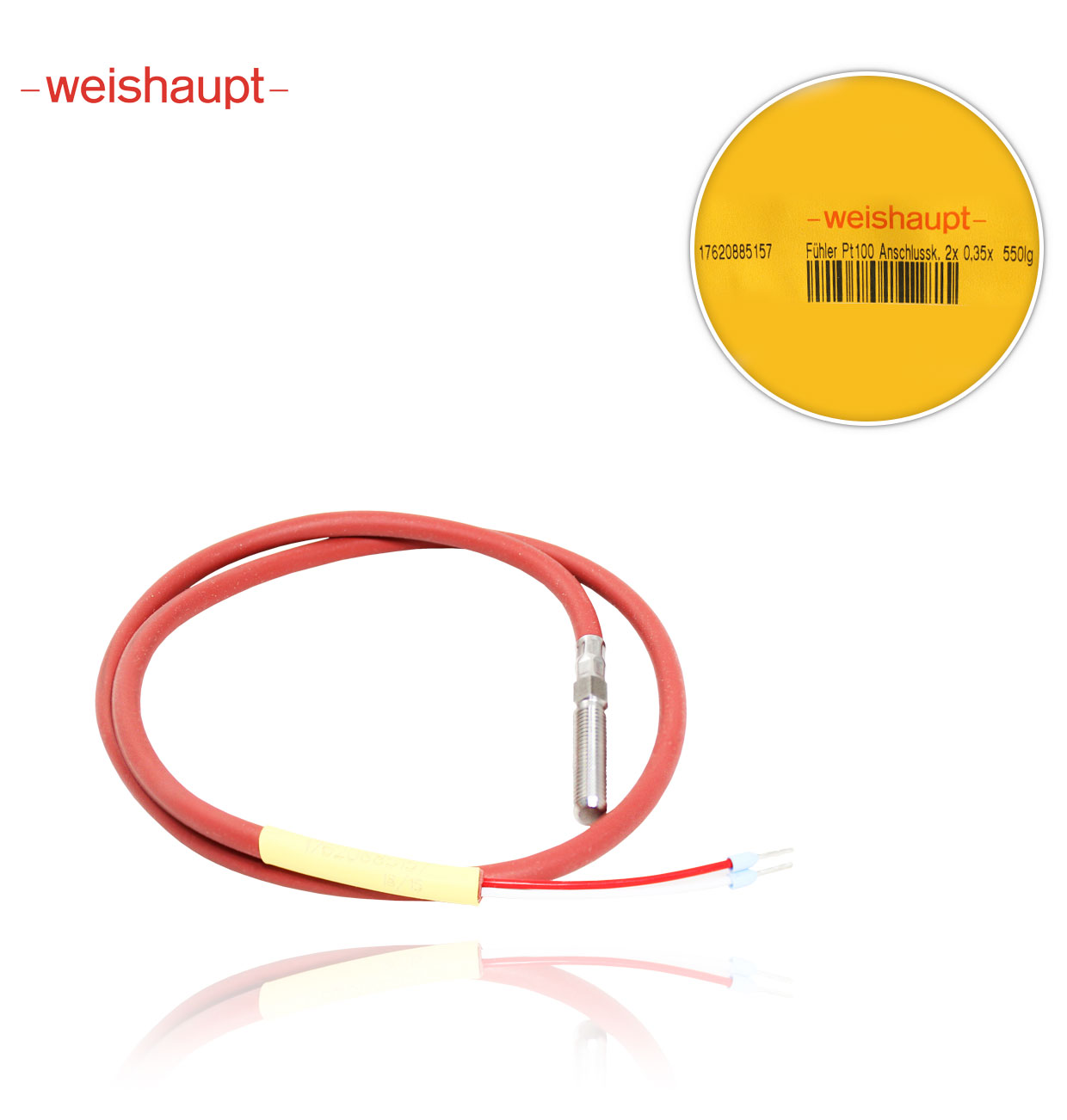 WEISHAUPT 17620885157 PT100  2 x 0.35 x 550  with cable