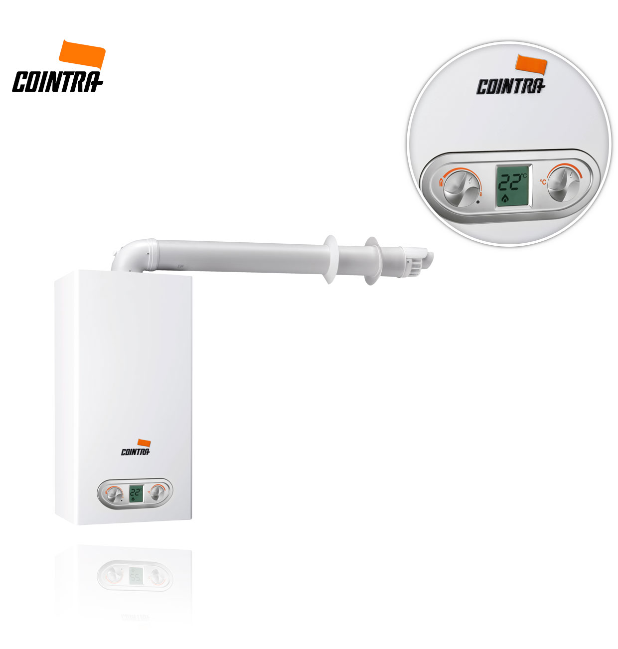 COINTRA SUPREME-14 E PLUS P (PROPANE GAS) + STANDARD SEALED HEATER GAS OUTLET KIT